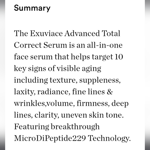 NEW IN BOX! Exuviance Advanced Total Correct Serum, 1oz - Picture 5 of 9